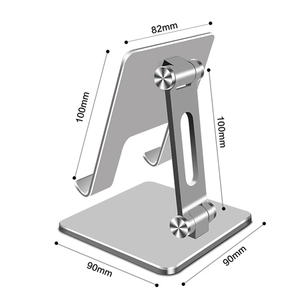 New Aluminium Alloy Phone Holder Stand Mobile Smartphone Support Tablet Desk Portable Metal Cell Phone Holder for iPad iPhone