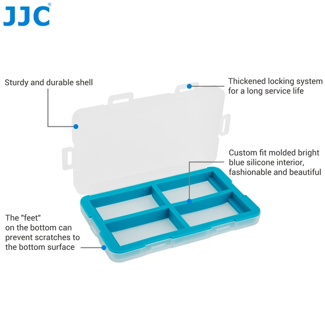 JJC Feuchtigkeitsfeste Batterie-Hülle für 4 x 9 V wiederaufladbare  Batterien, Aufbewahrungsbox für Batterien und Akkus: : Elektronik  & Foto