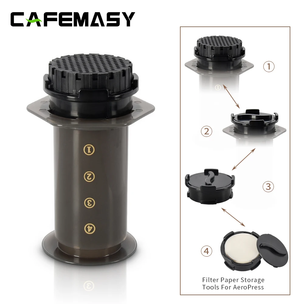 CAFEMASY Filter Paper Espresso Coffee Maker Machine Portable Cafe French Press CafeCoffee Pot For AeroPress Machine Barista Tool