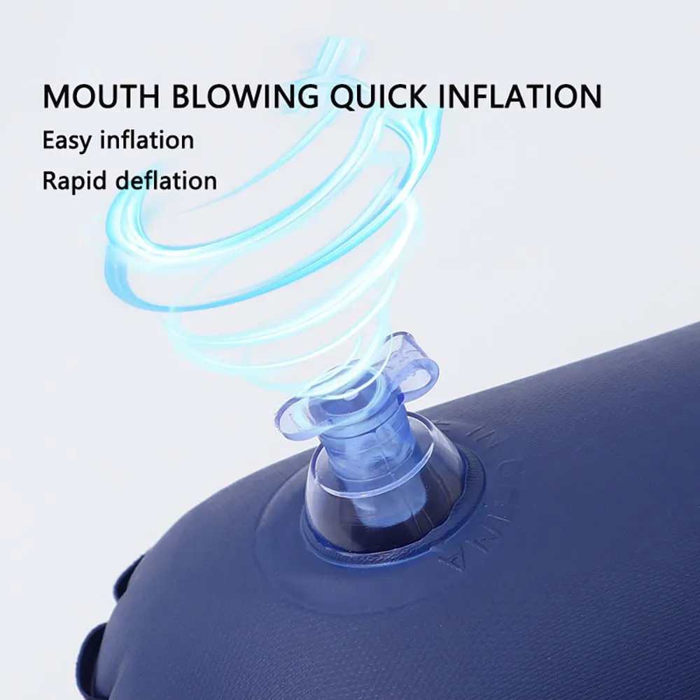 Inflatable Pillow TARKA Air Cushion Outdoor Camping Sleep Folding Square Travel Hiking Plane Head Rest