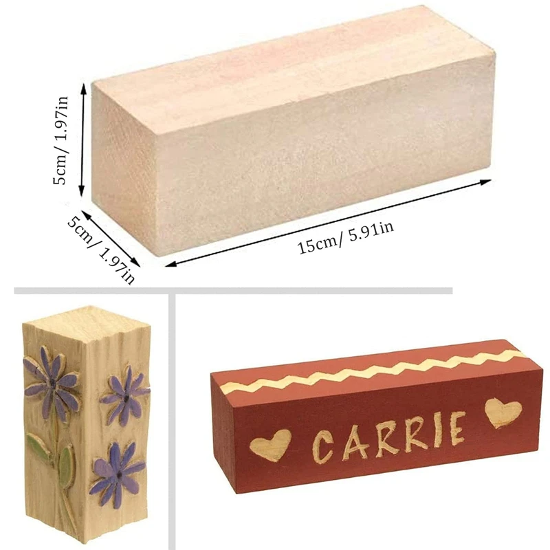 Large Carving Wood Blocks Whittling Wood Blocks Basswood Carving Blocks Unfinished Soft Wood Set For Carving Beginners best wood router