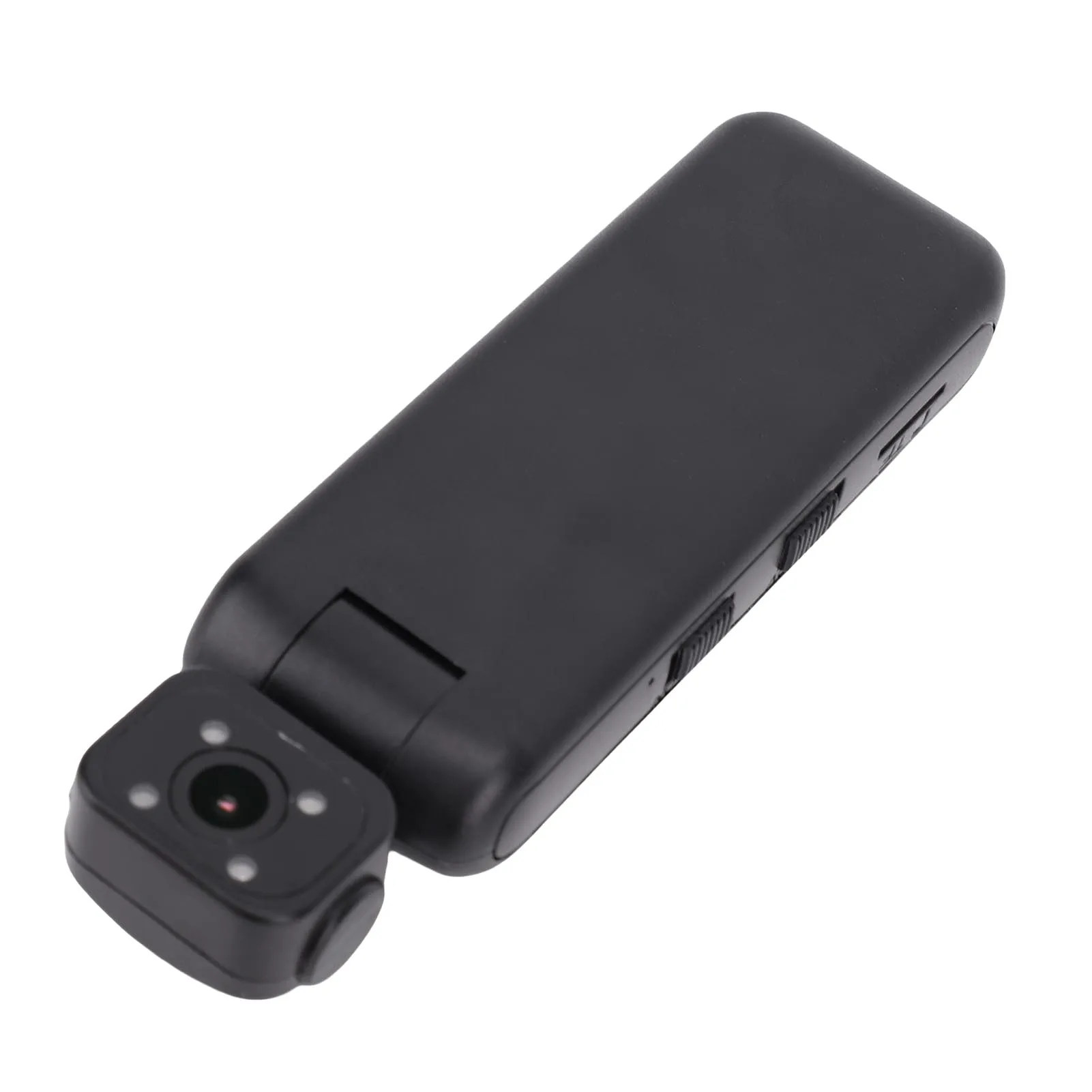 Body Worn Camcorder Portable Camcorder 2K HD 355 Degree Rotatable Wide Angle Lens Anti Shake Video Camera with Back Clamp