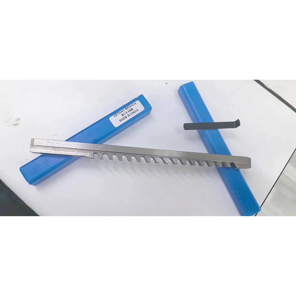 5mm B1 Push-Type Keyway Broach Metric Sized with Shim High Speed Steel Cutting Tool for CNC Machine
