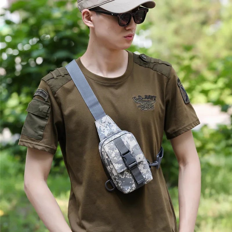 Tactical Chest Bag Trekking Pack EDC Sports Bag Shoulder Bag Crossbody Pack Assault Pouch for Hiking Cycling Campinga 5