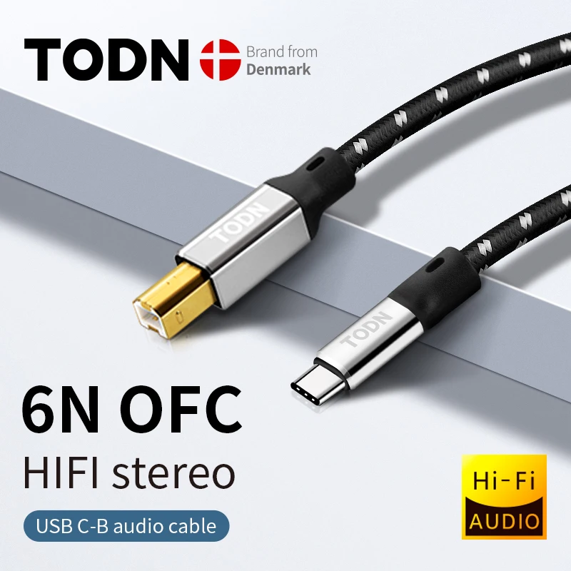 Cavo Dac Usb Todn Cavo Stereo Hifi Da Tipo C A Tipo B Cavo Digitale Audio Dati 6N Ofc Per Dac Del Telefono Cellulare