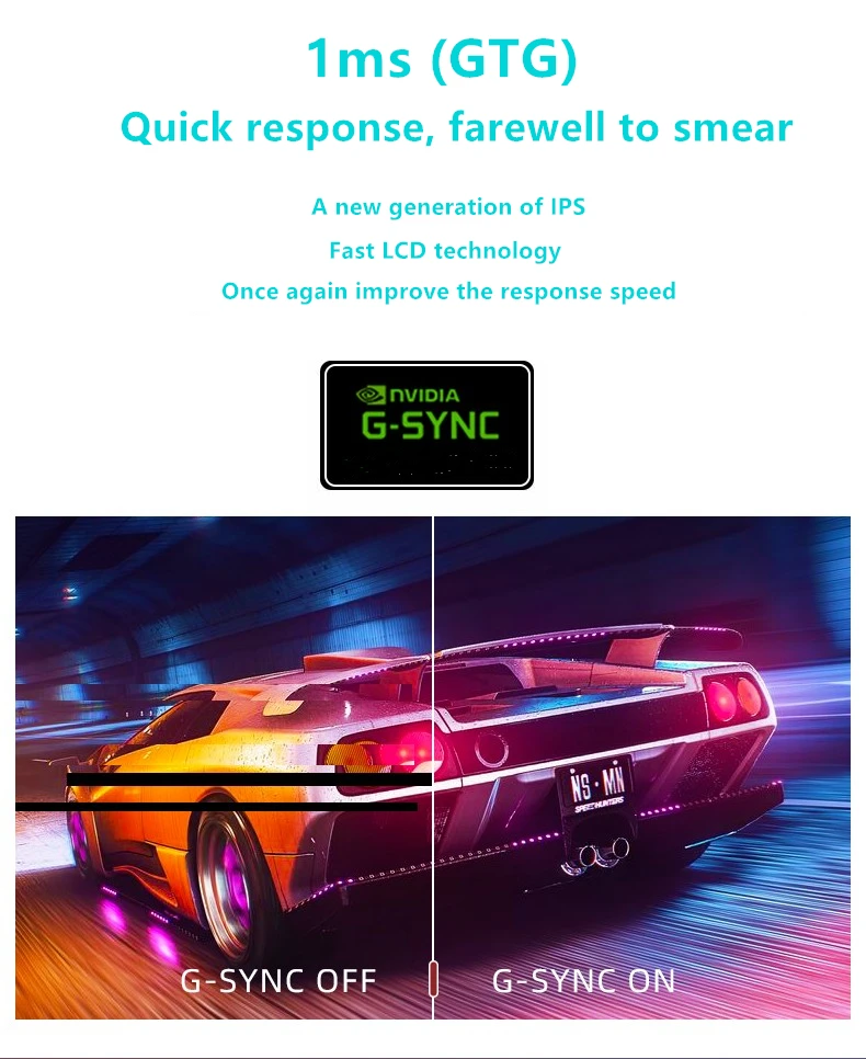 27 ġ  2K 165Hz ÷ ǻ  ȭ HDMI / DP 1ms-GTG HDR400 IPS г (Ŀ ), ADM-FreeSync 8Bits 99% sRGB