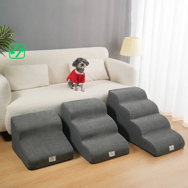 Non Slip Washable Dog Stairs for Small Elderly Dogs Pet Ramp for Bed Sofa Climbing Safety Ramps Ramp Dog Pet Stairs Pet Ramp Stairs