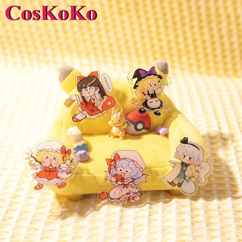 

CosKoKo Kirisame Marisa/Hakurei Reimu Cosplay Game Touhou Project Derivative Product Lovely Keychain Brooch Daily Accessories