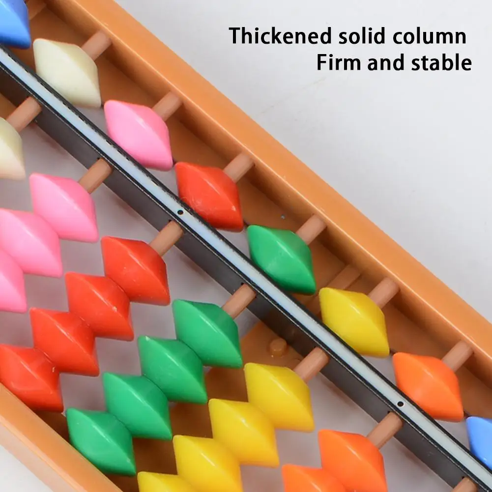 17 Column Plastic Abacus With Colorful Beads Children Math Arithmetic Counting Tool For Students Kindergarten Kids