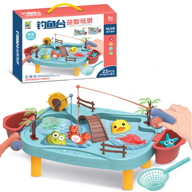 Children Fishing Toy Set Circulation Fishing Platform Early Education Play  Water Games Toys For Kids Gift - AliExpress