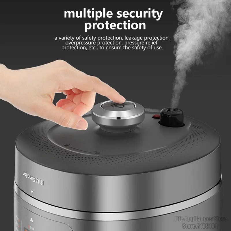 Joyoung 5L Electric Pressure Cooker Large Capacity Multifunctional Rice Cooker Double Liners Kitchen Appliances For 2-8 People