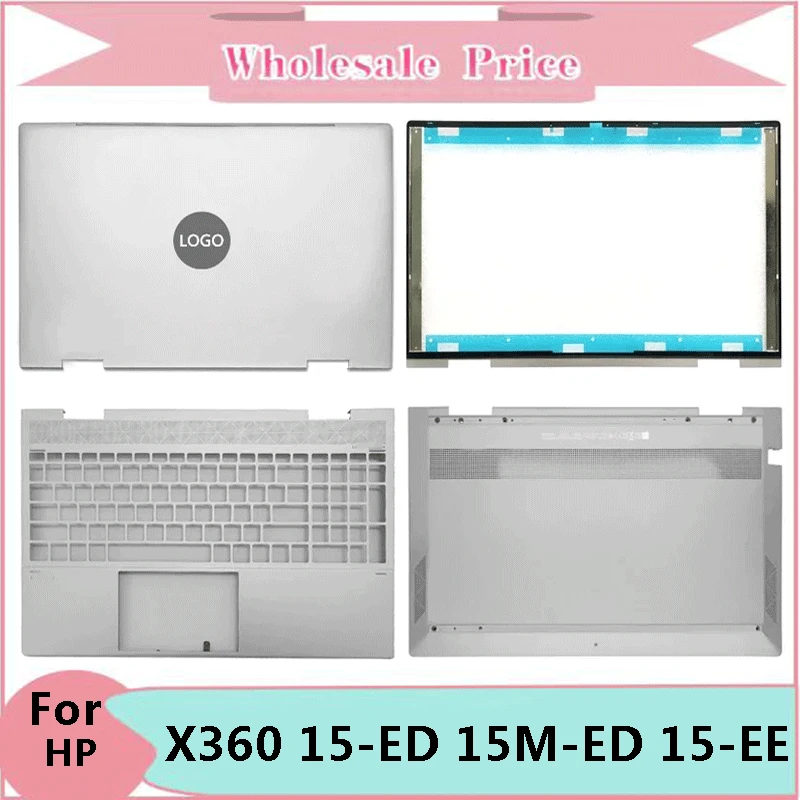 

New For HP ENVY X360 15-ED 15M-ED 15-EE TPN-C149 Laptop LCD Back Cover Front Bezel Upper Palmrest Bottom Case Keyboard Hinges
