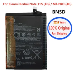 2024 Years Original Battery BN5D For Xiaomi Redmi Note 11S 4G / M4 Pro M4Pro 4G 5000mAh Mobile Phone Battery Bateria Batteries