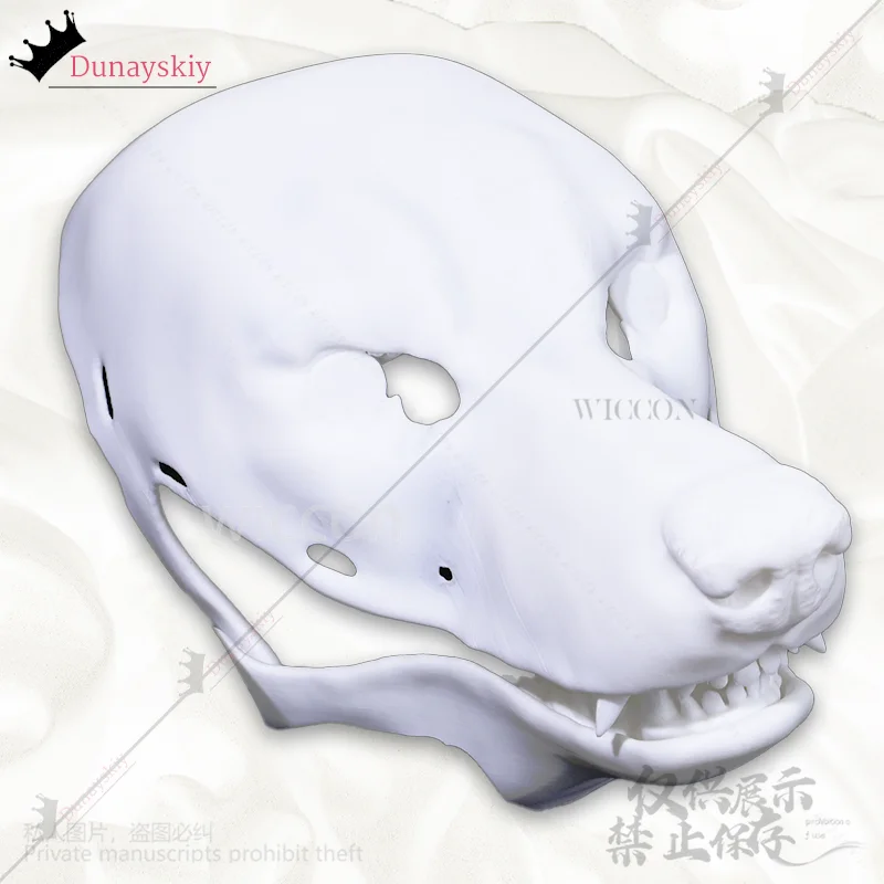 Anime Furry Cosplay Dog Kigurumi Base Beast Skull Mask 3d Printing For Halloween Christmas Party Furrysuit Woman Man Customized cosplay costumes,kigurumi pajamas