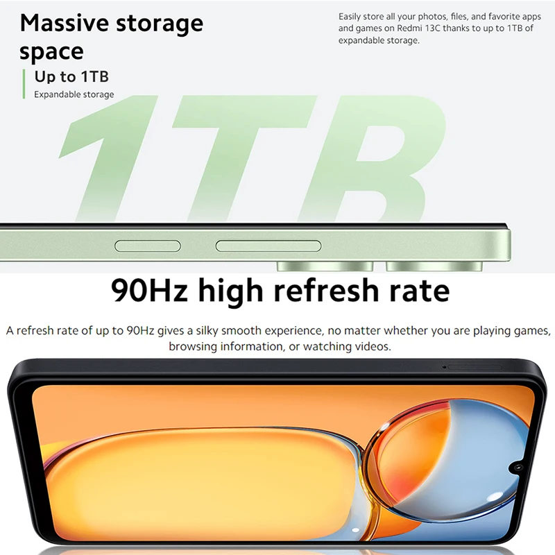 샤오미 레드미 13C MediaTek Helio G85 옥타코어 50MP 카메라, 글로벌 버전, 5000mAh 90Hz 6.74 인치 디스플레이, MIUI 14