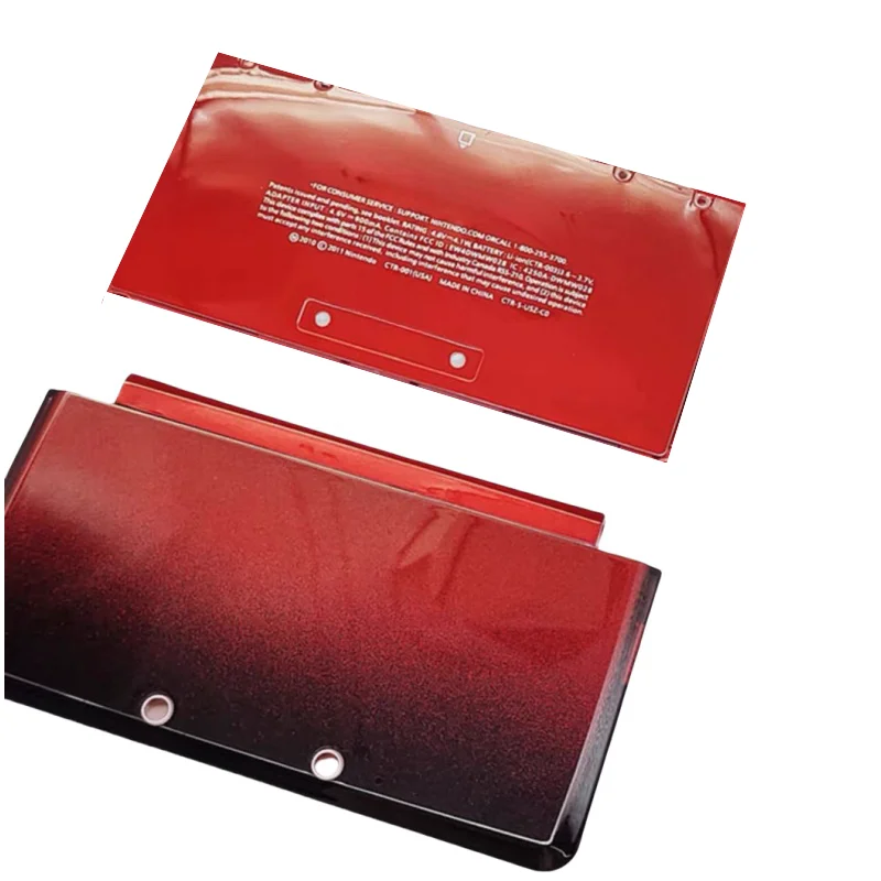 3dsコンソールの交換用ケース,ロゴ付きの上部プレートと下部