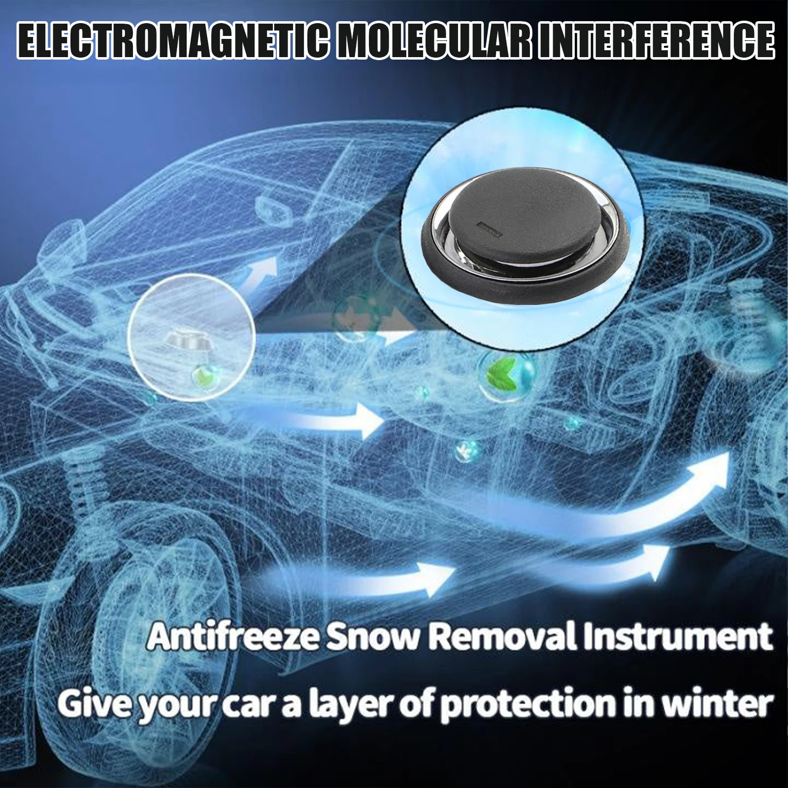 Car Snow & Ice Remover — Portable Automotive De-Icer for Snow, Ice, Frost & Fog Removal