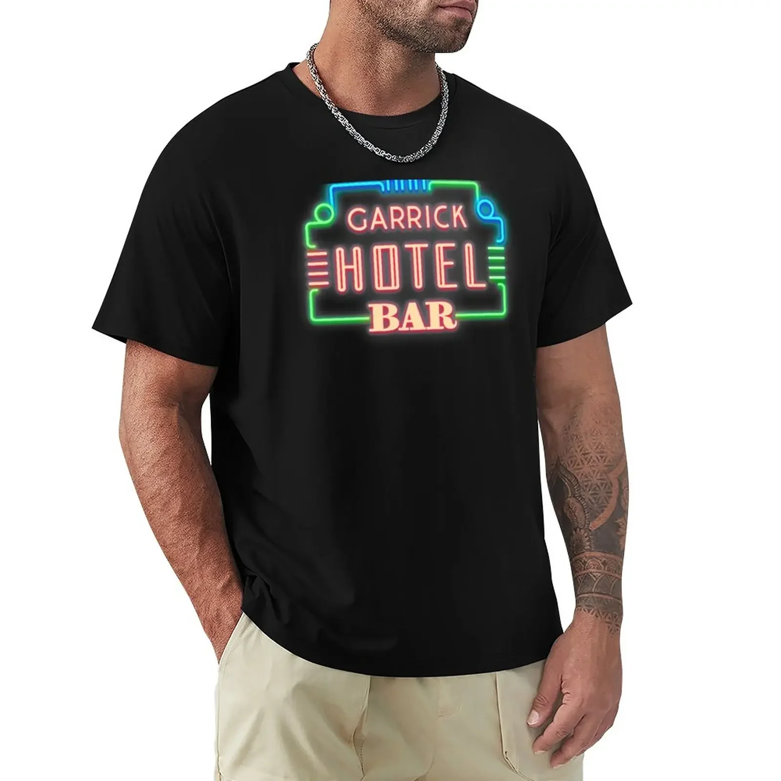 

Garrick Hotel Apparel: Neon T-Shirt sports fans Short sleeve tee cute tops slim fit t shirts for men