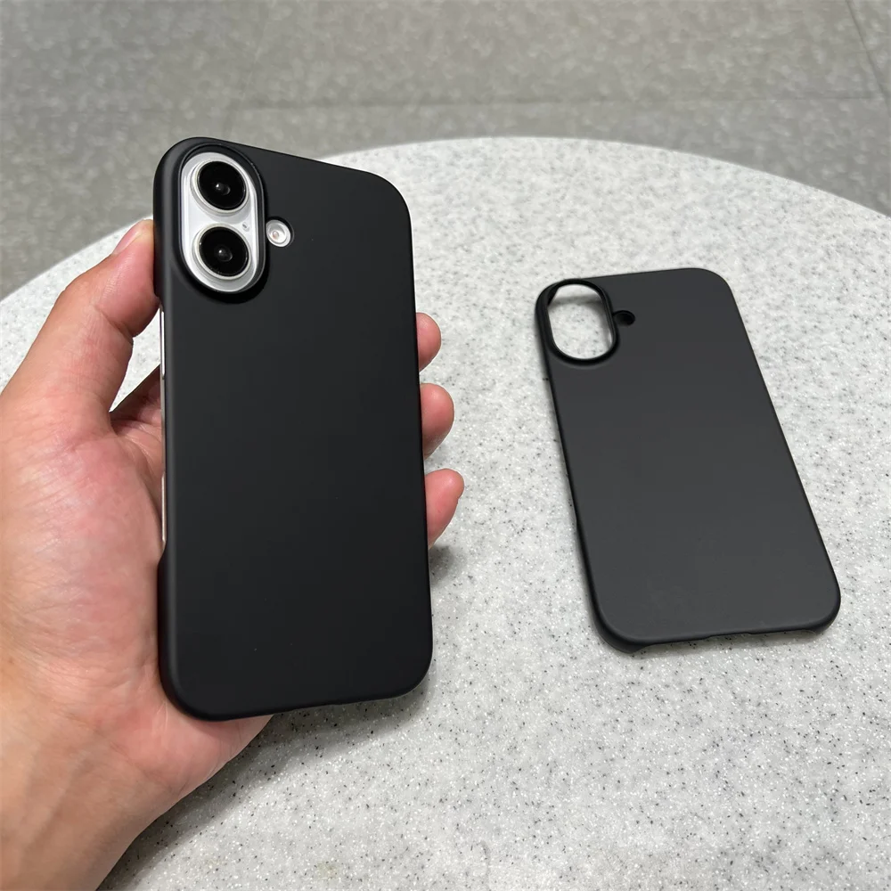 Coque de protection de luxe ultra fine en PC mat sans cadre pour iPhone 16 15 14 13 12 11 Pro Max Plus Mini Xs XR 7 8_voghion.com