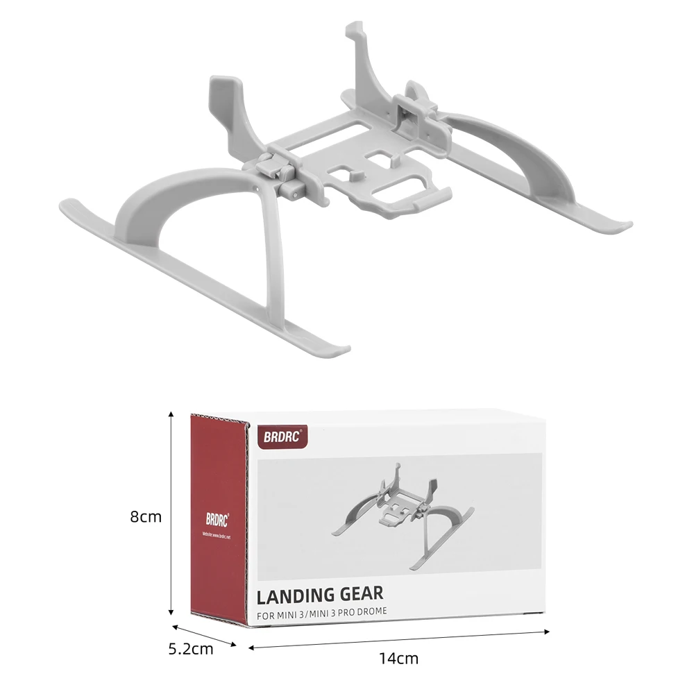 BRDRC Landing Gear for DJI Mini 3/3 Pro Drone Foldable Expansion Kit Quick Release Height Protector Extended Leg Extensions