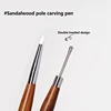 1PC 100% brand new quality Silicone Brush Carving Flower Painting Pen DIY Manicure Tools Stainless Steel Glue Mixed Pen 1