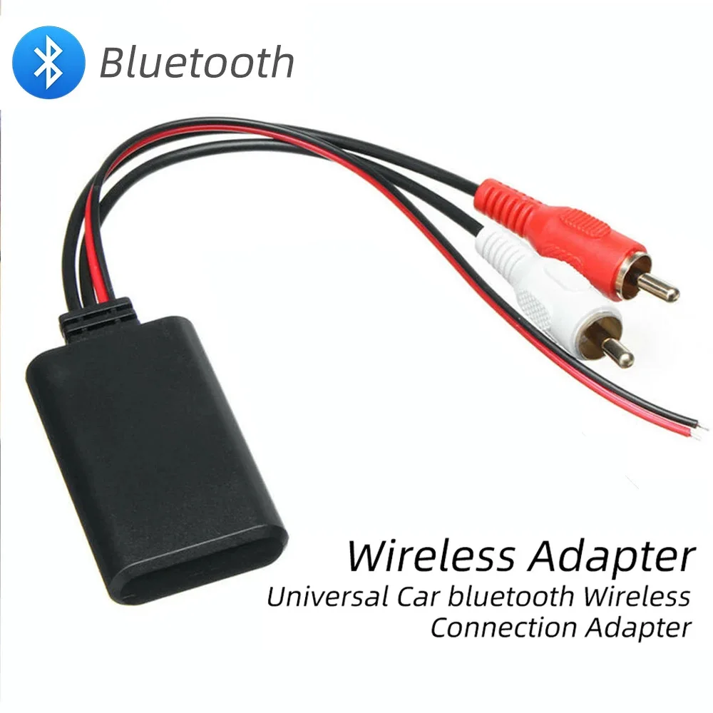 2 rcaケーブルアダプター,Bluetooth付きフェイクレシーバーモジュール 