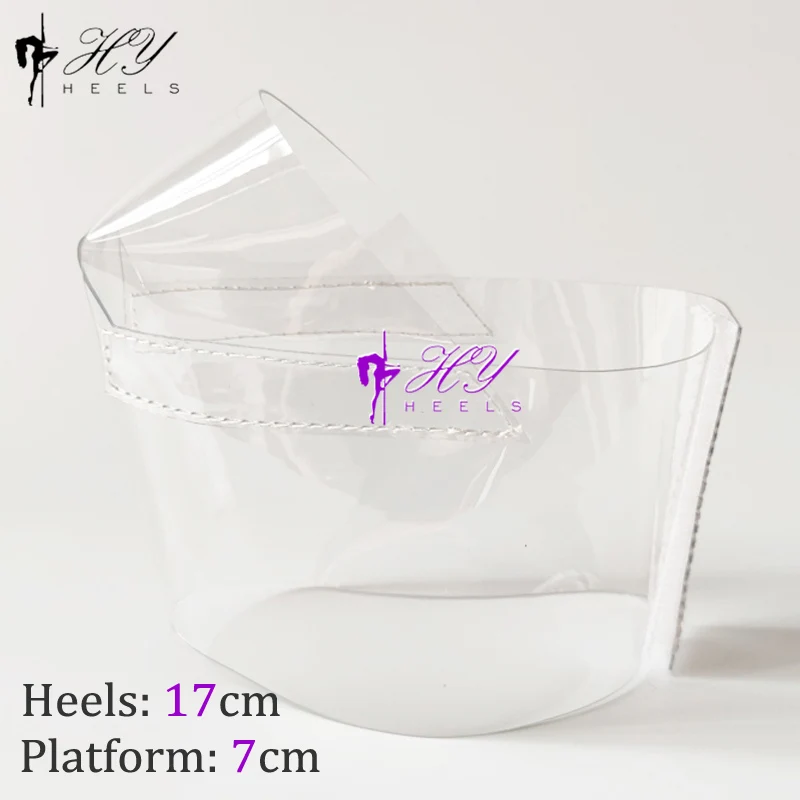 내구성 신발 커버 하이힐, 17, 20cm, 슈퍼 하이힐, 폴 댄싱 부츠, 보호 커버, 훈련화 보호대 내마모성 