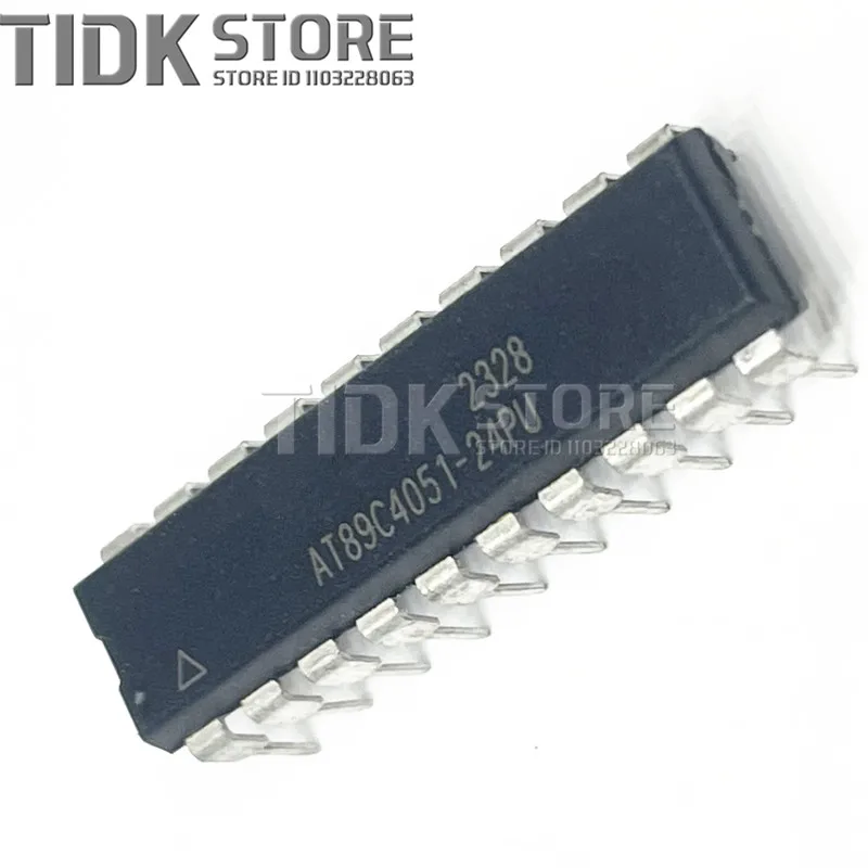 5PCS AT89C4051-24PU AT89C4051-24 AT89C4051 89C4051 DIP-20 100% NEUE