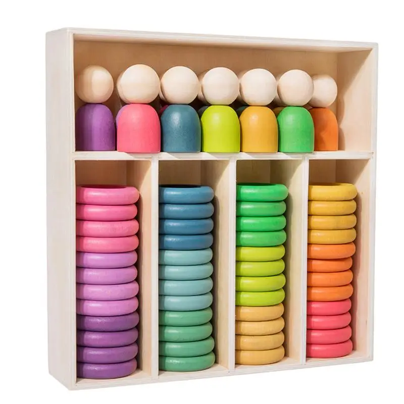 rainbow-peg-doll-color-learning-activities-peg-doll-toys-building-blocks-stacking-game-preschool-fine-motor-skill-toy