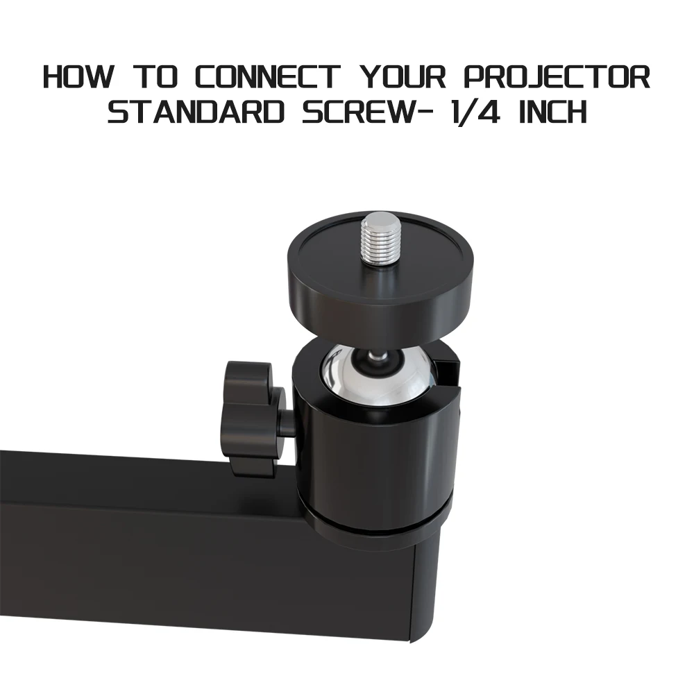 Projector Wall Mount Bracket Boom Arm Stand Aluminum Alloy for Universal 1/4 Inch Screw Hole Item XGIMI TD 3Kg Loading Capacity