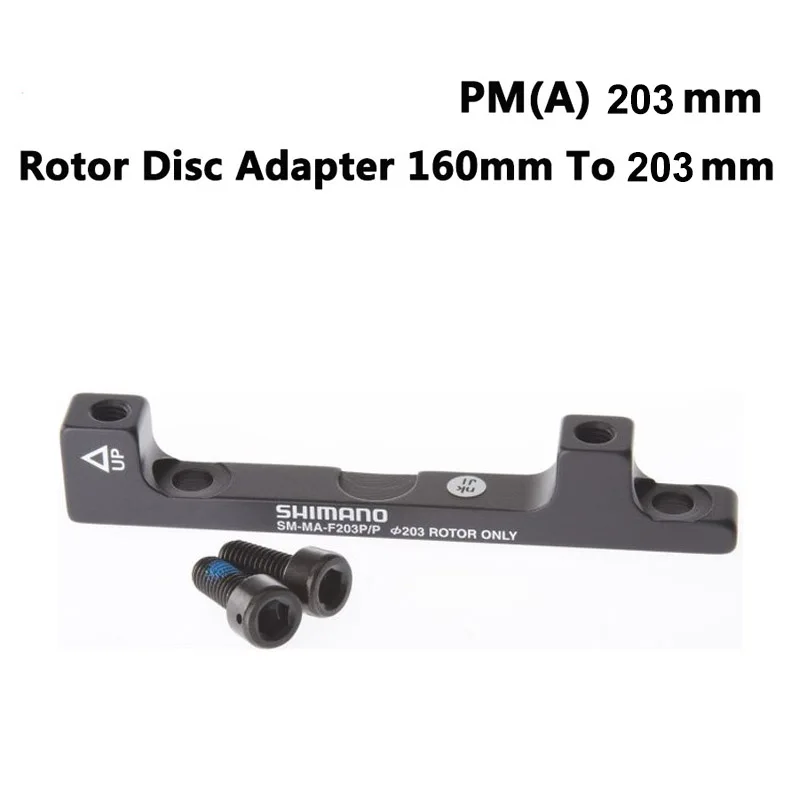 SHIMANO Original Disc Brake Adapter PM A pillar Disc Brake Bracket 180mm 203mm Rotor RT86 RT81 RT56 shimano F180P/P2 F203P/P