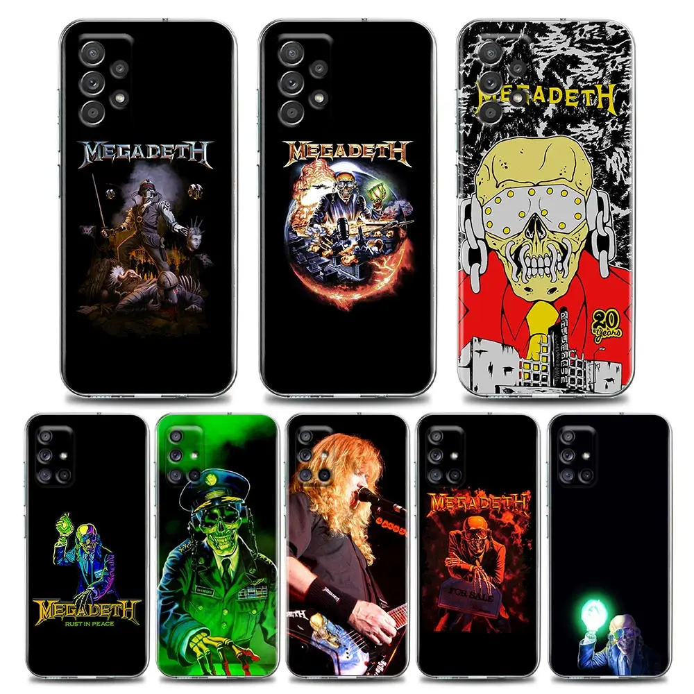 MMegadethLogoSkullMetalBandClearCaseForSamsungGalaxyA525G