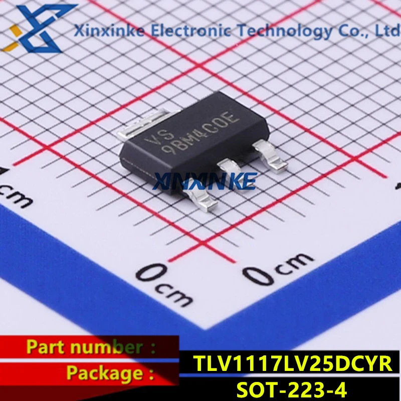 

TLV1117LV25DCYR Mark:VS SOT-223-4 LDO Voltage Regulators 1A,Pos Fixed Vlt LDO Linear Reg Power Management ICs Brand New Original