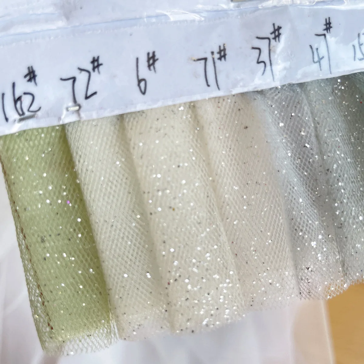 Tela de tul en polvo fino brillante de 33 colores, velo de polvo