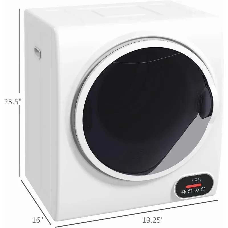 Portable Clothes Dryer Compact Laundry Dryer with Stainless Steel DruM Intelligent Drying Front Load Electric