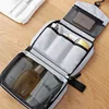 1pcs Cationic Fabric Travel Toiletry Bag with Hanging Waterproof Cosmetic Organizer for Wet/Dry Separation 2