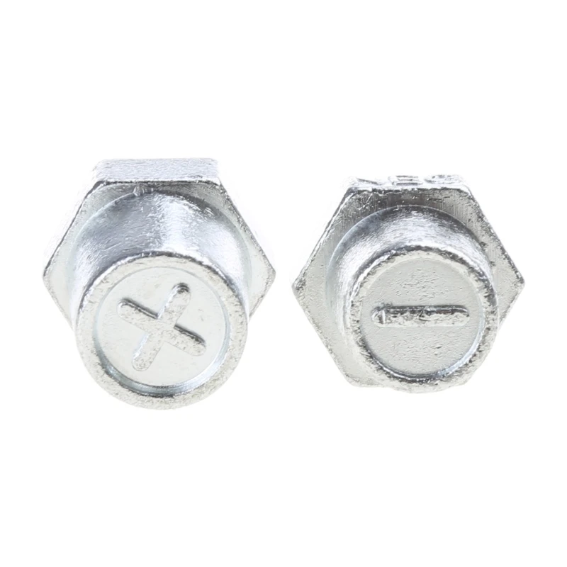 2Pcs Universal Zinc Alloy Car Positive Negative Battery Post Terminal Clamp Adapter Converter Connector Corrosion Resistance