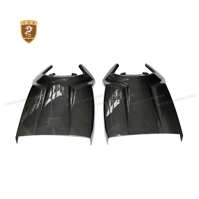LP700 LP720 LP750 OEM 스타일 카시트 백 Lamborghini Aventador 용 고품질 건식 탄소 섬유 시트 백 보호 커버
