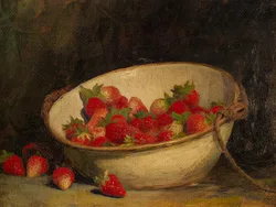 Gourmet Fruit Still Life Canvas Wall Art - 40X60cm Unframed (25)