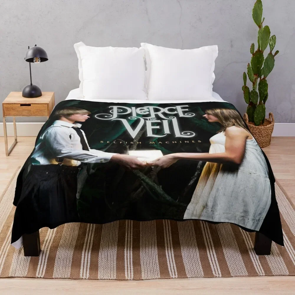 

Pierce the Veil selfish machines Throw Blanket Soft Plush Plaid Weighted Blankets