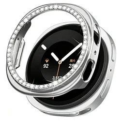 Elegant Diamond Protective Bumper Shell for Galaxy 9 8 40mm (Silver)