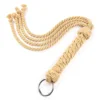Woven horse whip Detachable metal ring 1