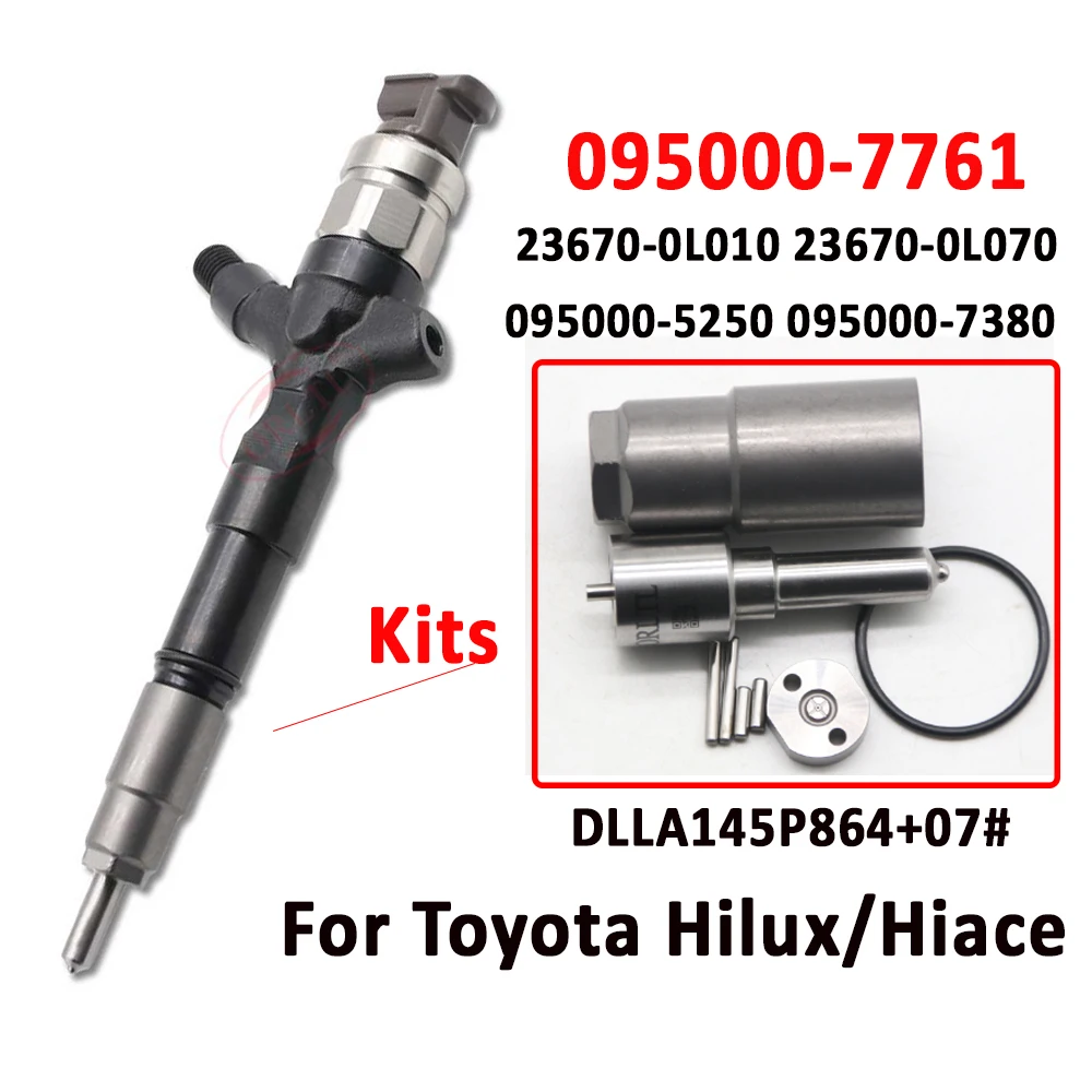 

095000-7761 New Fuel Injector 23670-0L070 Repair Kits Nozzle DLLA 145 P 1024 Orifice Valve Plate 07# For Toyota 23670-0L010