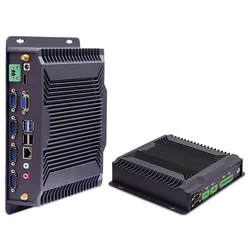 Miniordenador Industrial I3 / i5 / i7/J1900, puerto de red dual, cuatro núcleos, sin ventilador, control industrial integrado