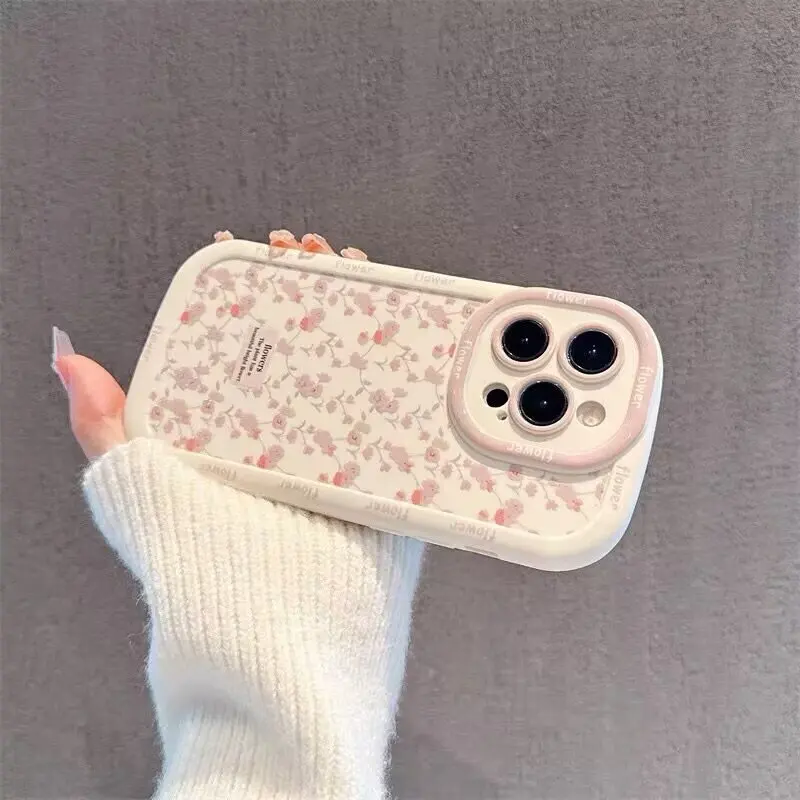 Puff Pink Purple Floral Flowers Phone Case Cover
