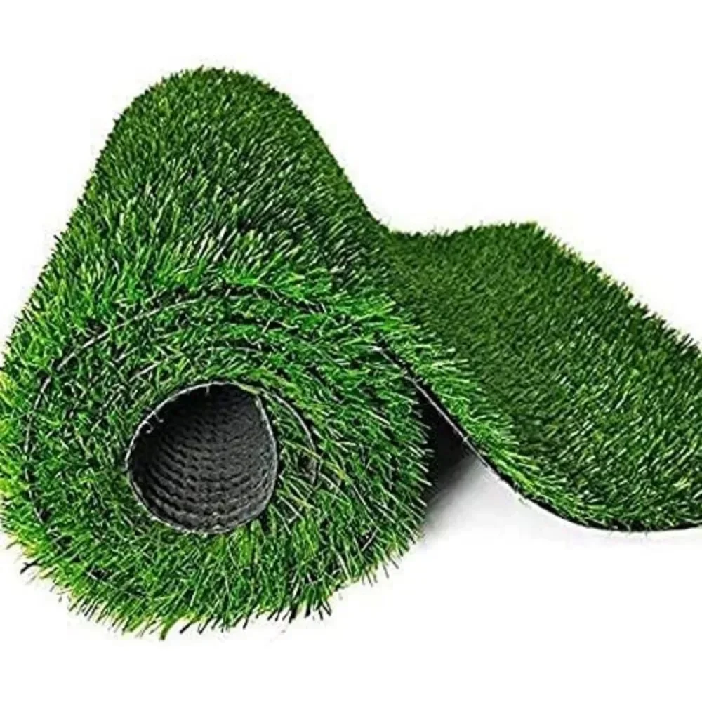 Artificial Lawn Carpet, 1.18" Thick Synthetic Lawn Mat with Drain Holes, 3.3ft X 33ft Large Realistic Carpet Roll