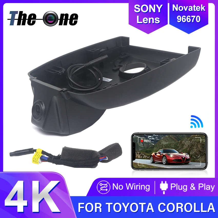 Видеорегистратор для Toyota Corolla SE E210 12-го поколения (люк и седан) 2019-2022 для Suzuki Swace 2020-2022 Автомобильный видеорегистратор UHD 4K видеорегистратор
