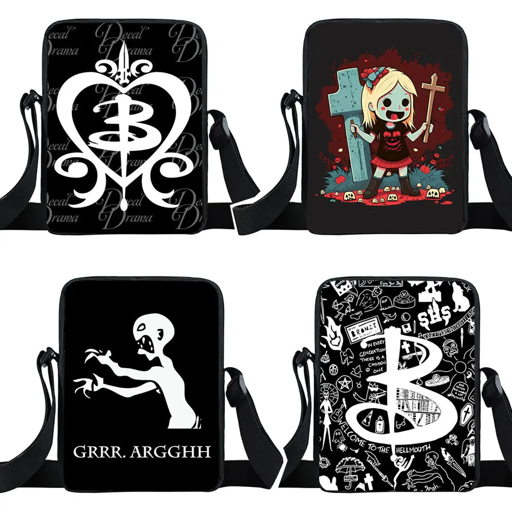 The Vampire Slayer Crossbody Messenger Bag Women Handbags Causal Shoulder Bags For Travel Bookbag Gift women messenger bag
