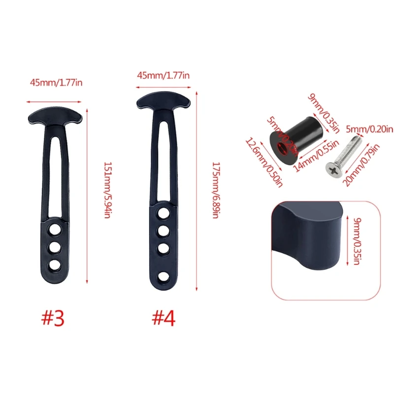 Description Picture 3 of itemBoat Ladder Strap Boarding Ladder Rubber Latch Band Retaining Bungee Rope Holder with 3/4 Adjustable Mounting Hole