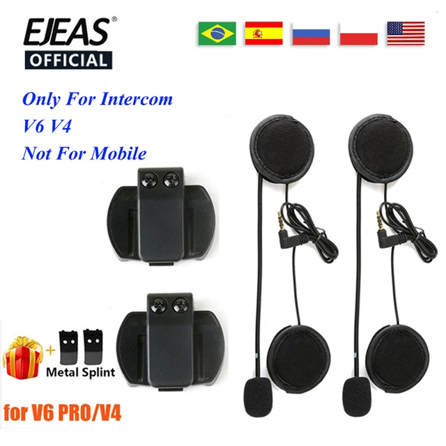 Vnetphone Intercomunicador V4 EJEAS V4 Plus Motorcycle Helmet